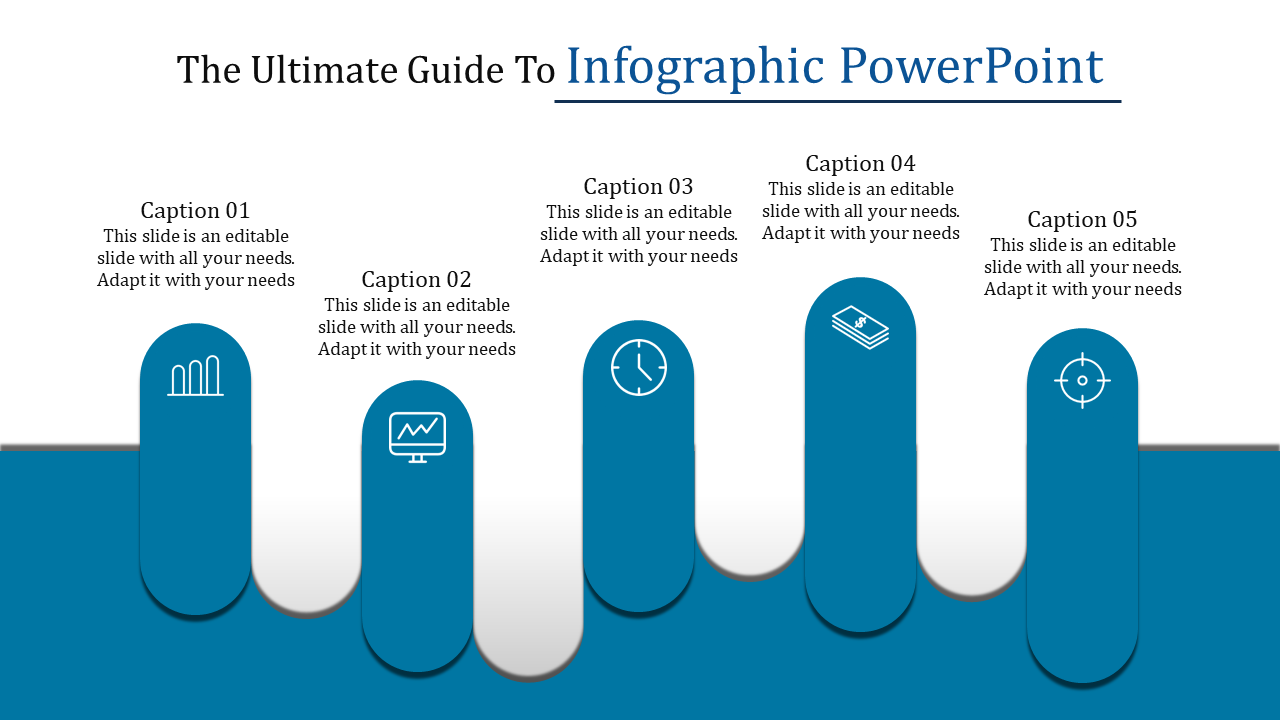 Free - Engaging Infographic PowerPoint Templates with Five Nodes